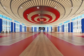 行业内羽毛球馆的空间吸声体工厂